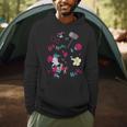 DC Comics Harley Quinn With Textbook Collage Men Hoodie