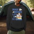 Dog Books Life Is Great Men Hoodie
