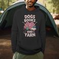 Dogs Books And Yarn Crocheter Crocheting Men Hoodie Dogs Books And Yarn Crocheter Crocheting Men Hoodie