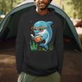 Dolphin Reading Book Matching Bookworm Librarian Books Lover Men Hoodie