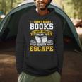 I Don't Read Books To Get Smart Book Lovers Reading Men Hoodie