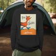 Dr Seuss Fox In Socks Book Cover Men Hoodie