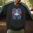 Dragon Reading Book Lover Men Hoodie