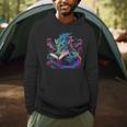 Dragon Reading Book Men Hoodie