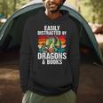 Dragon Reading Book Retro Vintage 80s Library Bookworm Men Hoodie Dragon Reading Book Retro Vintage 80s Library Bookworm Men Hoodie