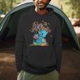 Dragon With Tree Books Cute Dragon Read Books Men Hoodie