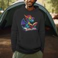 Dragon Wearing Glasses Reading A Book Men Hoodie