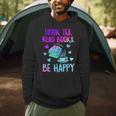 Drink Tea Read Books Be Happy Tea Lover Bookworm Librarian Men Hoodie
