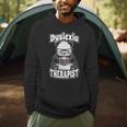 Dyslexia Therapist Teacher Dyslexic Therapy Panda Book Heart Men Hoodie