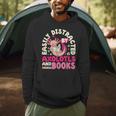 Easily Distracted By Axolotls And Books Cute Animal Lover Men Hoodie