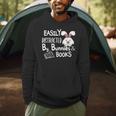 Easily Distracted By Bunnies And Books Men Hoodie