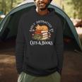 Easily Distracted By Cats And Books Cat And Book Lover Men Hoodie