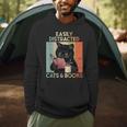 Easily Distracted By Cats And Books For Cat Lovers For Men Women Girls Kids Men Hoodie Easily Distracted By Cats And Books For Cat Lovers For Men Women Girls Kids Men Hoodie