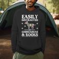 Easily Distracted By Chihuahuas & Books Men Hoodie