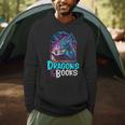 Easily Distracted By Dragon And Books For Book Lover Men Hoodie Easily Distracted By Dragon And Books For Book Lover Men Hoodie