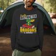 Easily Distracted By Dragons And Books Reading Book Dragon Men Hoodie
