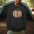 Fall Book Pumpkin Retro Reading Halloween Teacher Men Hoodie