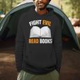 Fight Evil Read Books Men Hoodie
