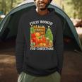 Fully Booked For Christmas Holiday Book Lover Santa Men Hoodie