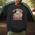 My Weekend Is Fully Booked Cute Cat Book Lover Dad Joke Men Hoodie My Weekend Is Fully Booked Cute Cat Book Lover Dad Joke Men Hoodie