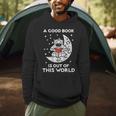 Good Book Is Out Of This World Astronaut Moon Space Bookworm Men Hoodie