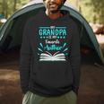 My Grandpa Is My Favorite Author Write Book Men Hoodie