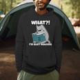 Grey Cat Reading Book Busy Doing Book Related Things Men Women Kids Men Hoodie