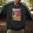 Halloween Horror Vintage Ghost Comic Book Retro Cartoon Men Hoodie