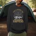 This Is Where Happens Magic Occult Mystic Book Men Hoodie