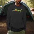 Heartbeat Avocado Reading Book Men Hoodie