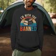 I'm With The Banned Books Tee I Read Banned Books Lovers Men Hoodie