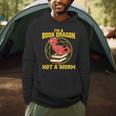 I'm A Book Dragon Not A WormShirt Bookworm Reading Men Hoodie