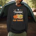 I'm Thankful For Books Lover Reading Pumpkin Thanksgiving Men Hoodie