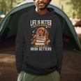 Irish Setter Dog Breed Life Is Better With Books And Irish Men Hoodie Irish Setter Dog Breed Life Is Better With Books And Irish Men Hoodie