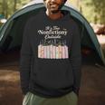 It's Too Nonfictiony Outside Retro Books With Flowers Men Hoodie