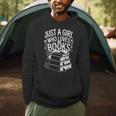 Just a Girl Who Loves Books Book Lover Reading For Women Men Hoodie