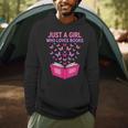 Just A Girl Who Loves Books Butterflies Reading Men Hoodie