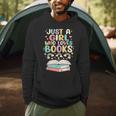 Just A Girl Who Loves Books Reading Bookworm & Read Book Men Hoodie