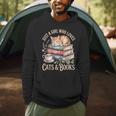 Just A Girl Who Loves Cats And Books Reading Librarian Men Hoodie Just A Girl Who Loves Cats And Books Reading Librarian Men Hoodie