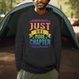 JUST ONE MORE CHAPTER Fun Reading Book Lover Men Hoodie