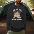Just One More Chapter I Promise Book Lover Worm Nerd Men Hoodie