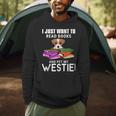 I Just Want To Read Books And Pet My Westies Men Hoodie