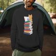 Kawaii Cat Books Tea Coffee Men Hoodie
