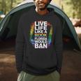 LGBTQ Quote Live Life Like A Banned Rainbow Book Men Hoodie LGBTQ Quote Live Life Like A Banned Rainbow Book Men Hoodie