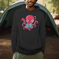 Librarian Book Sea Ocean Giant Squid Reading Octopus Men Hoodie Librarian Book Sea Ocean Giant Squid Reading Octopus Men Hoodie