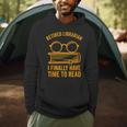 Librarian Retirement Library Books Lovers Men Hoodie