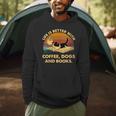 Life Is Better With Coffee Dogs And Books Men Hoodie