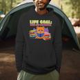 Life Goals Read All The Books I Book Worm I Book Lover Men Hoodie