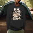 Take a Look It's In a Book Author History Reading Men Hoodie