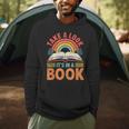 Take A Look It's In A Book Retro Reading Book Lover Men Hoodie